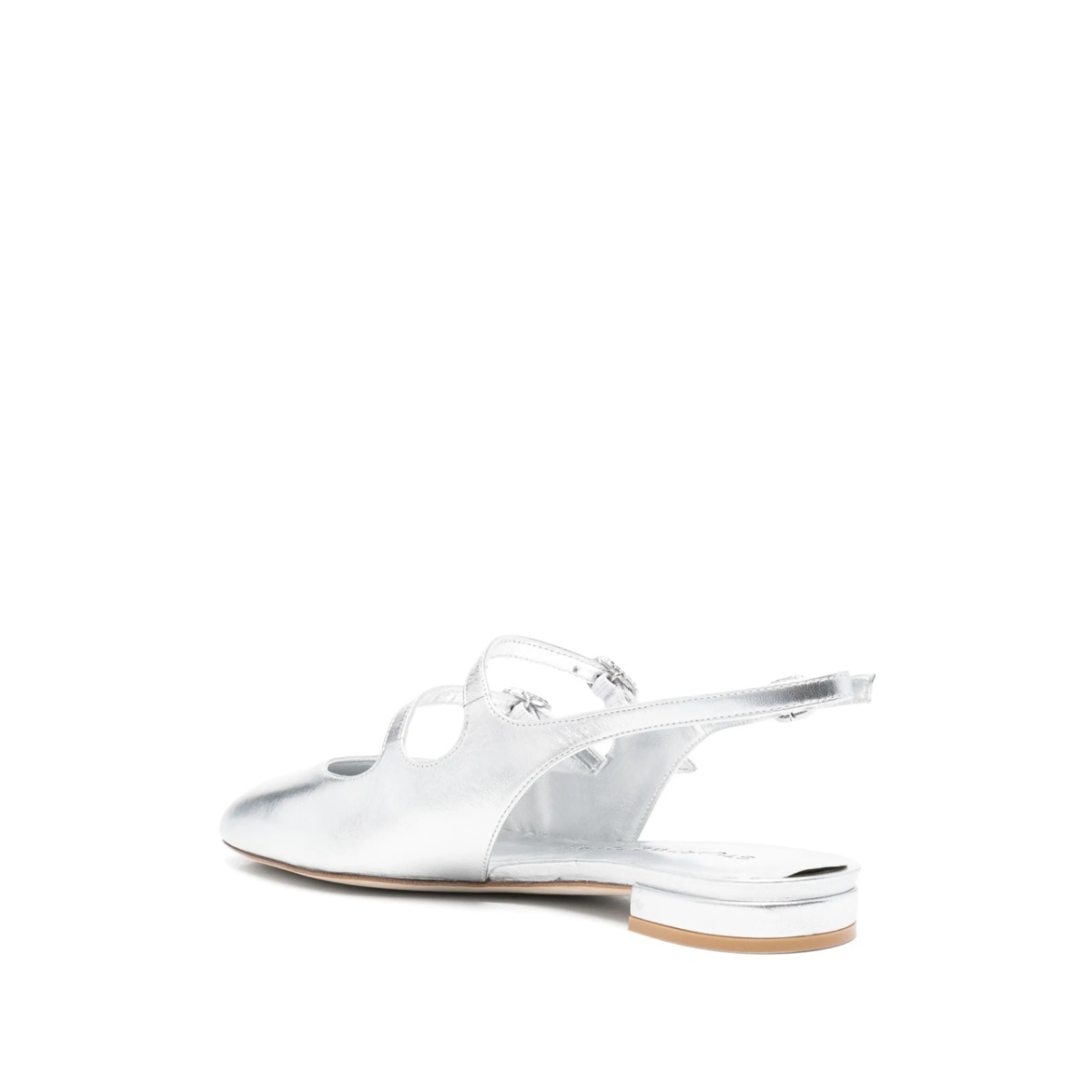 laminated-leather ballerina shoes - Img 3