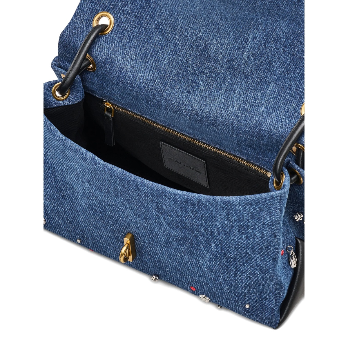 large Dual denim shoulder bag - Img 4