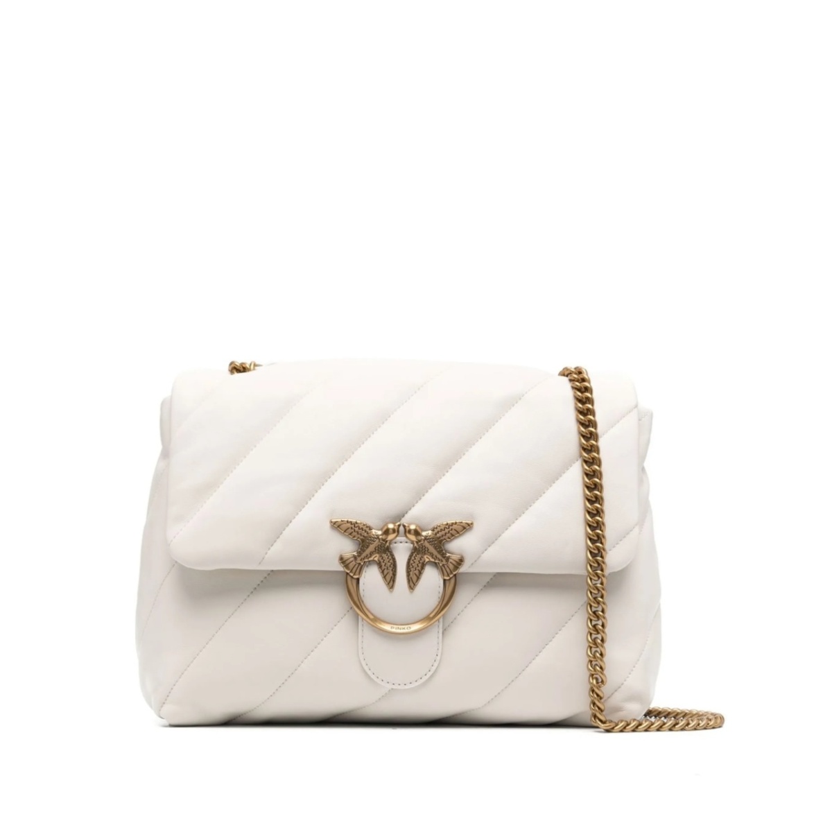 large Love puffer crossbody bag