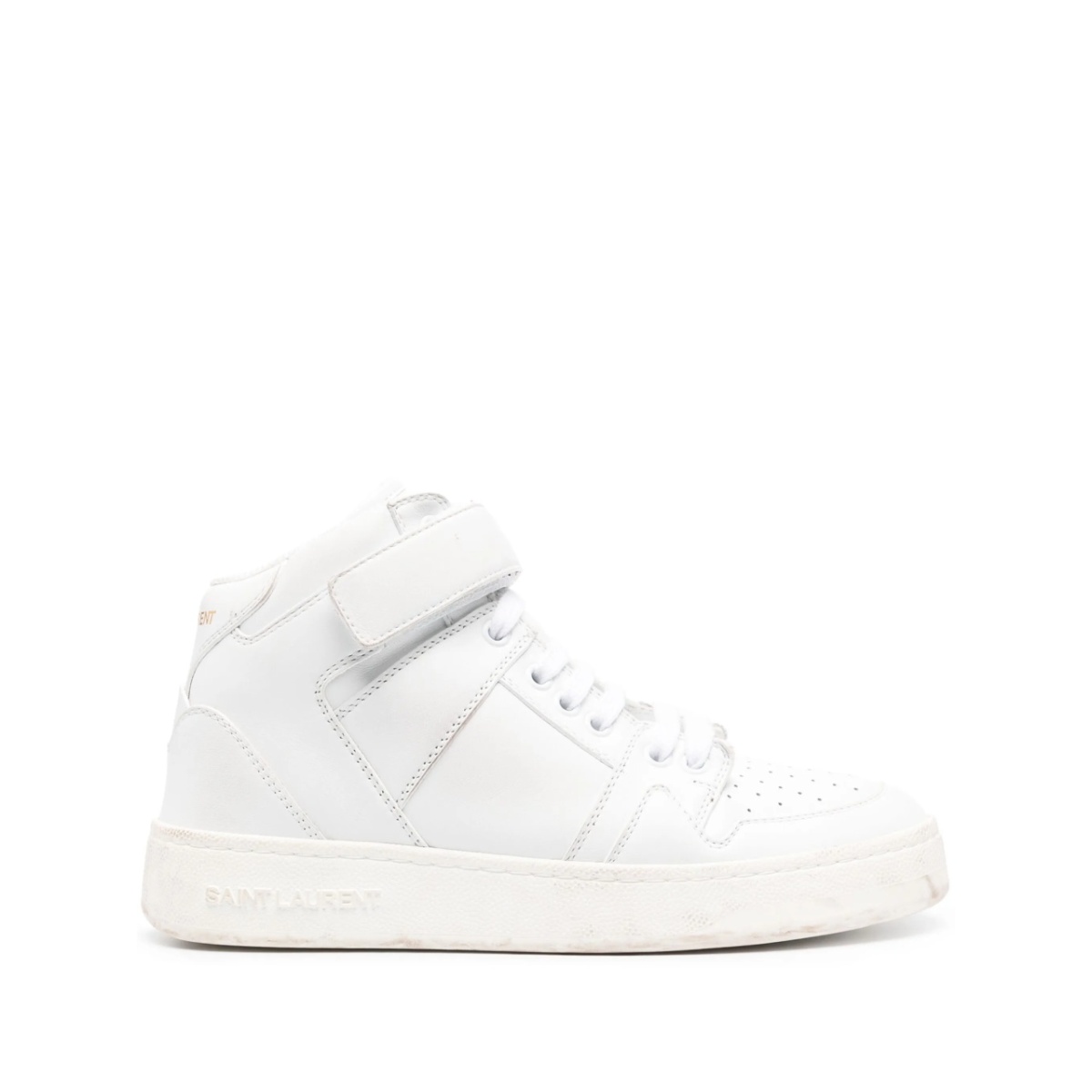 Lax distressed leather sneakers