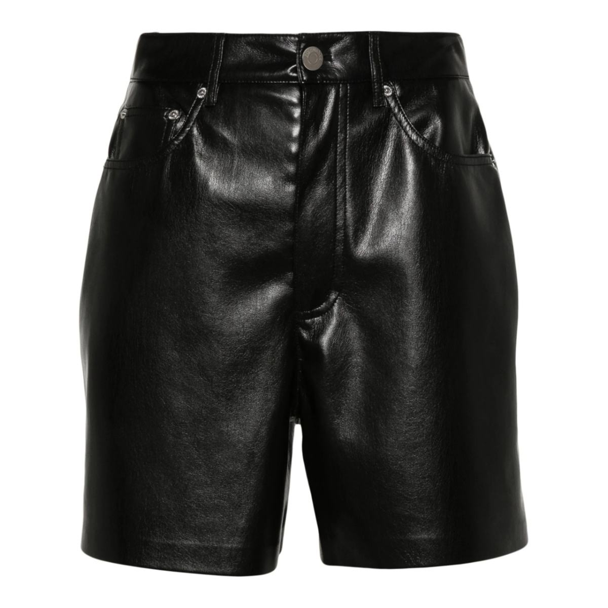Leana high-waisted pebbled shorts