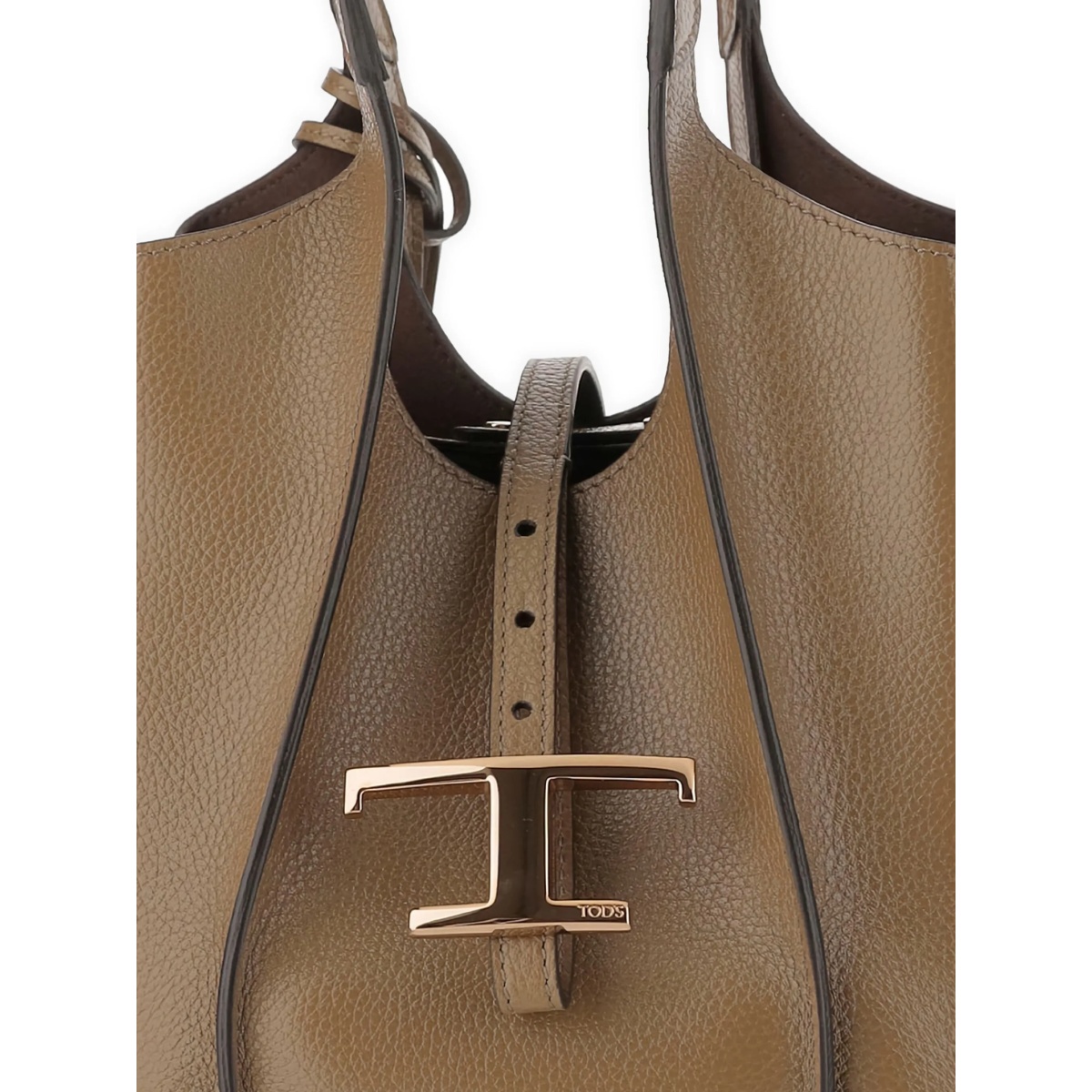 leather T-buckle shoulder bag - Img 5