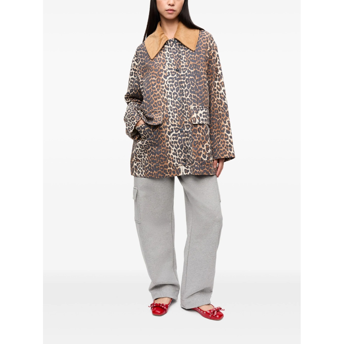 leopard-print bomber jacket - Img 3