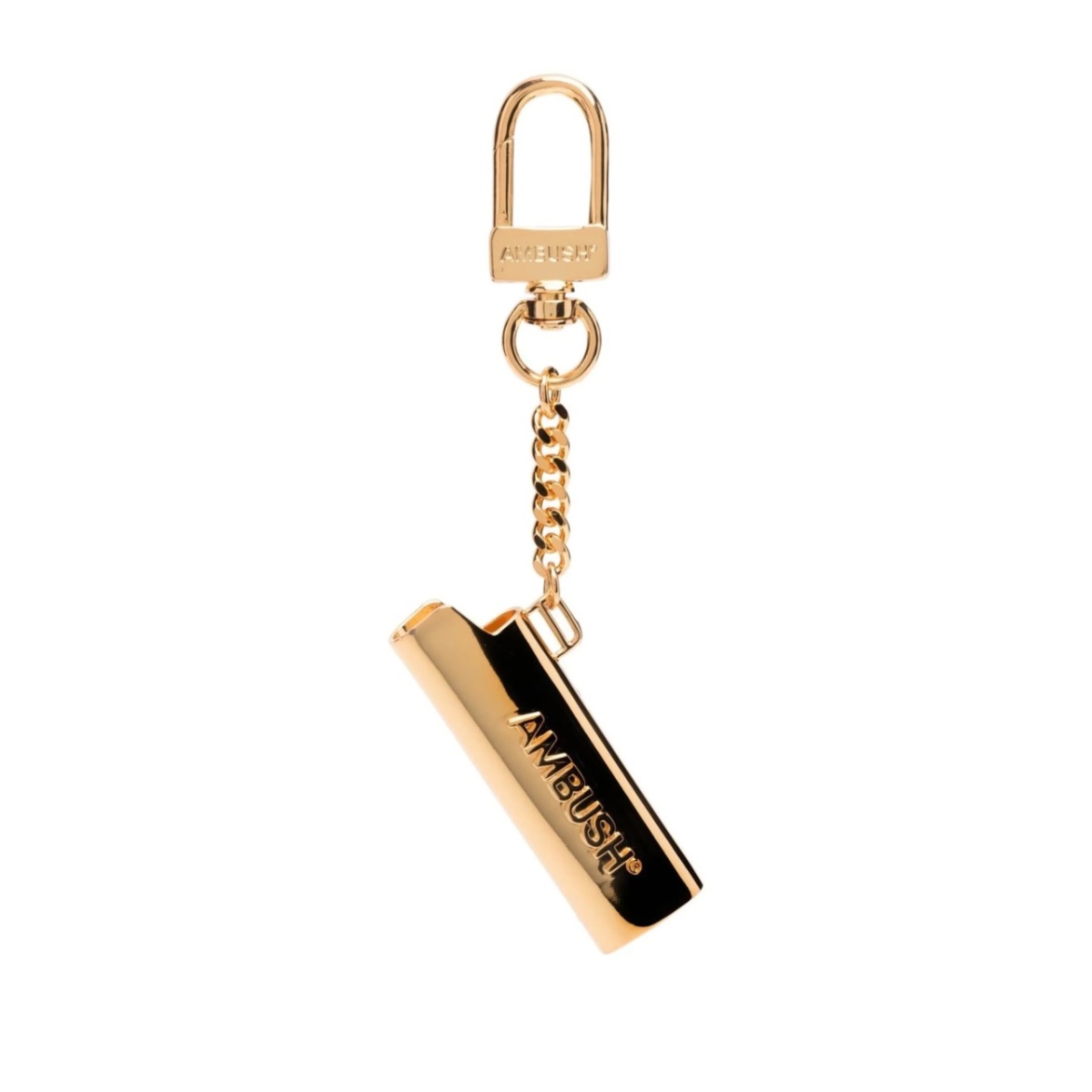 lighter case brass keychain