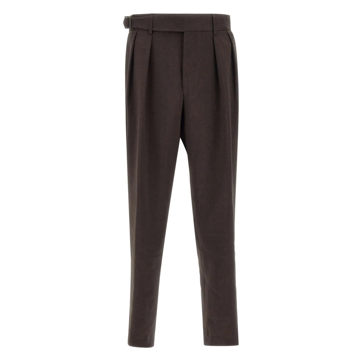 linen-blend trousers