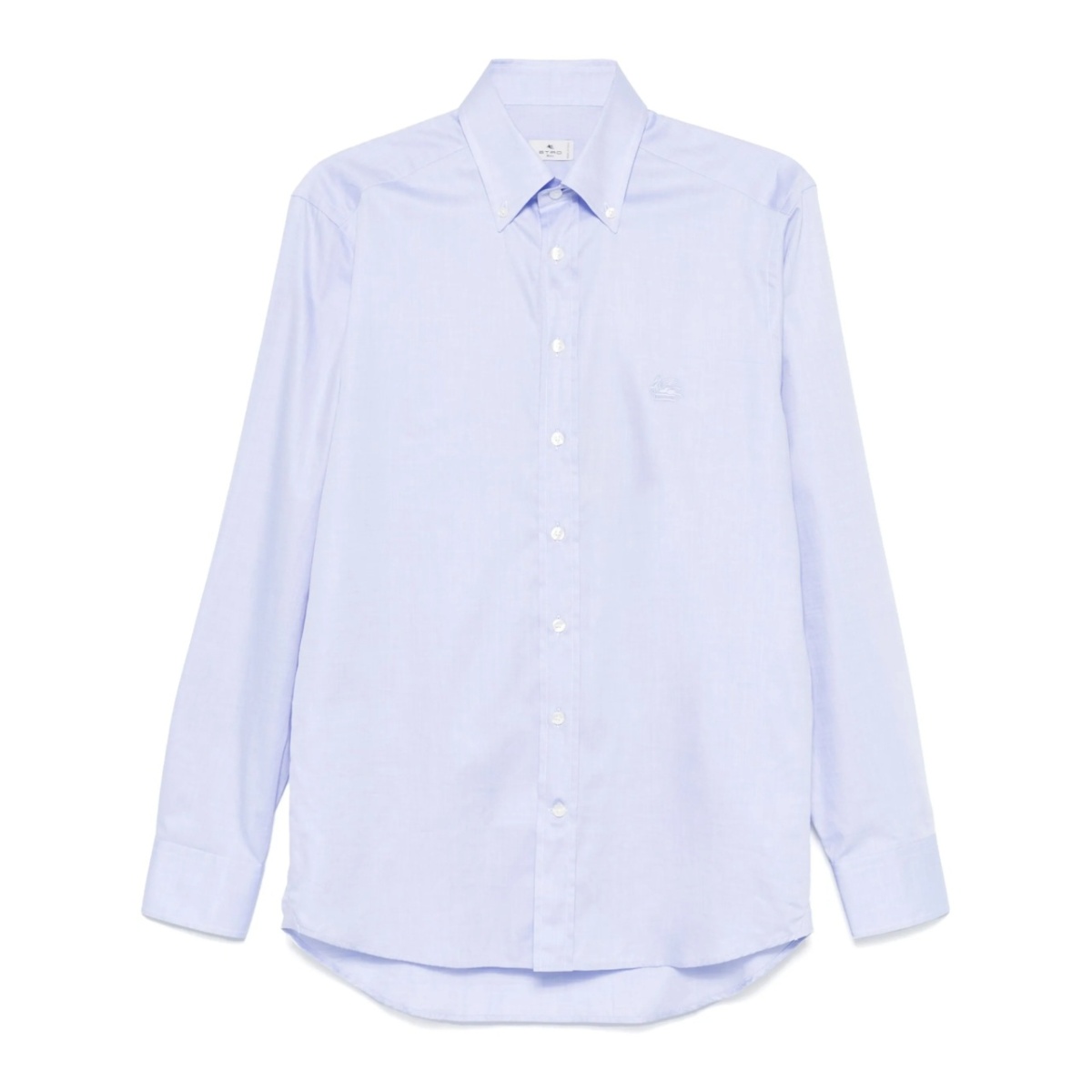 logo-embroidered button-down shirt