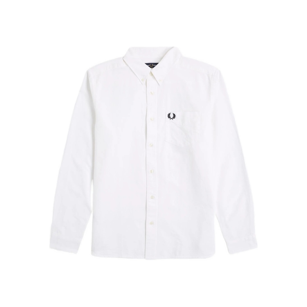 logo-embroidered button-down shirt