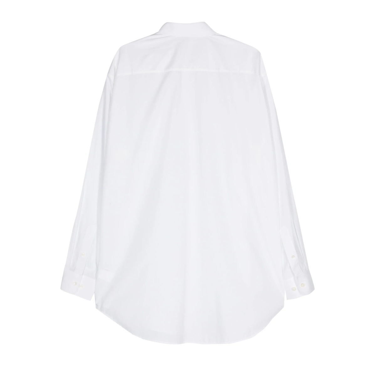 logo-embroidered cotton shirt - Img 2