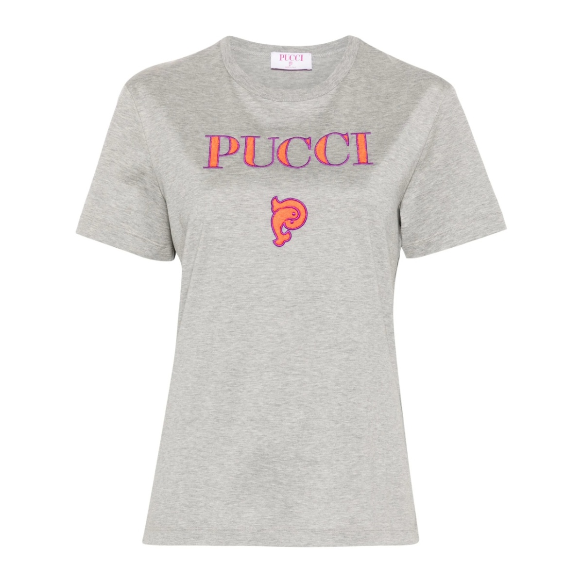 logo-embroidered cotton t-shirt