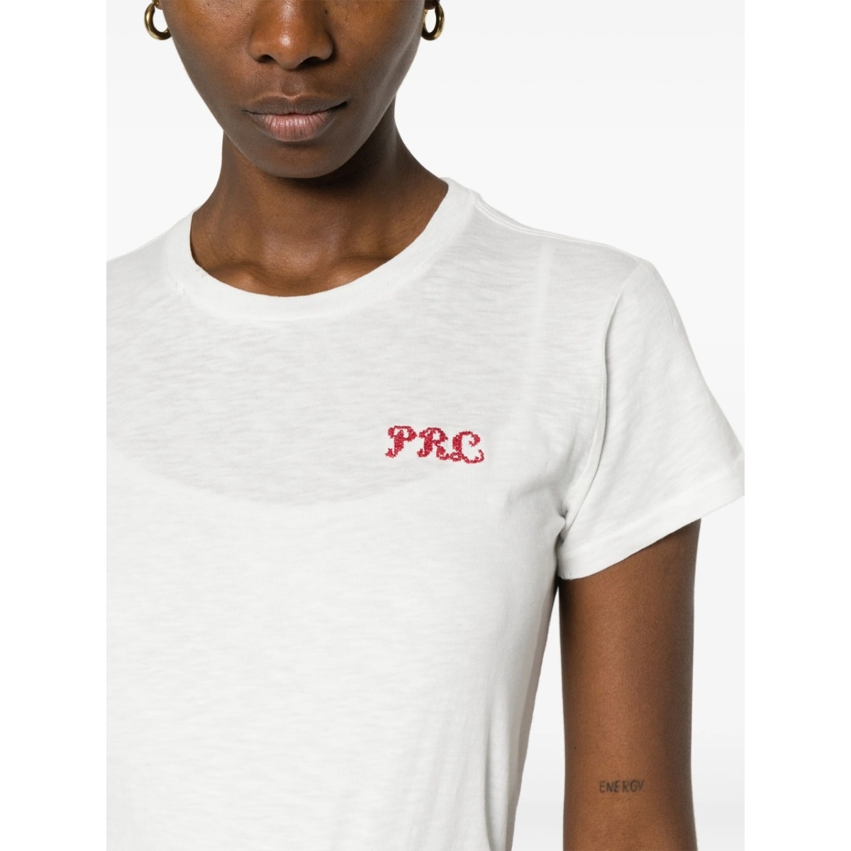 logo-embroidered cotton T-shirt - Img 5