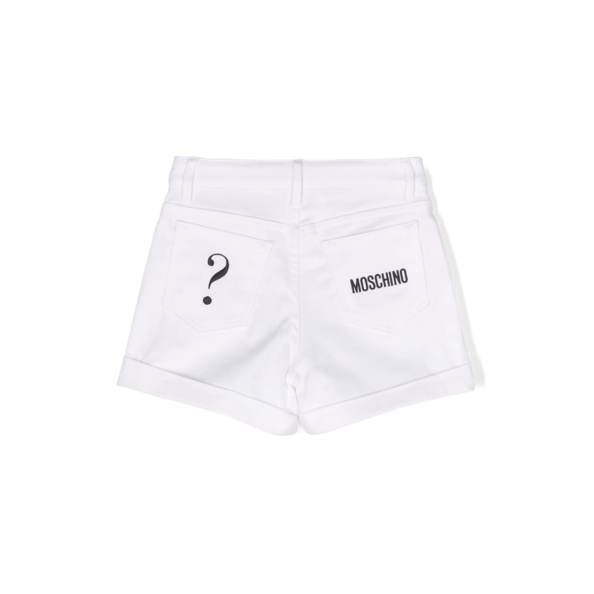 logo-embroidered denim shorts - Img 2