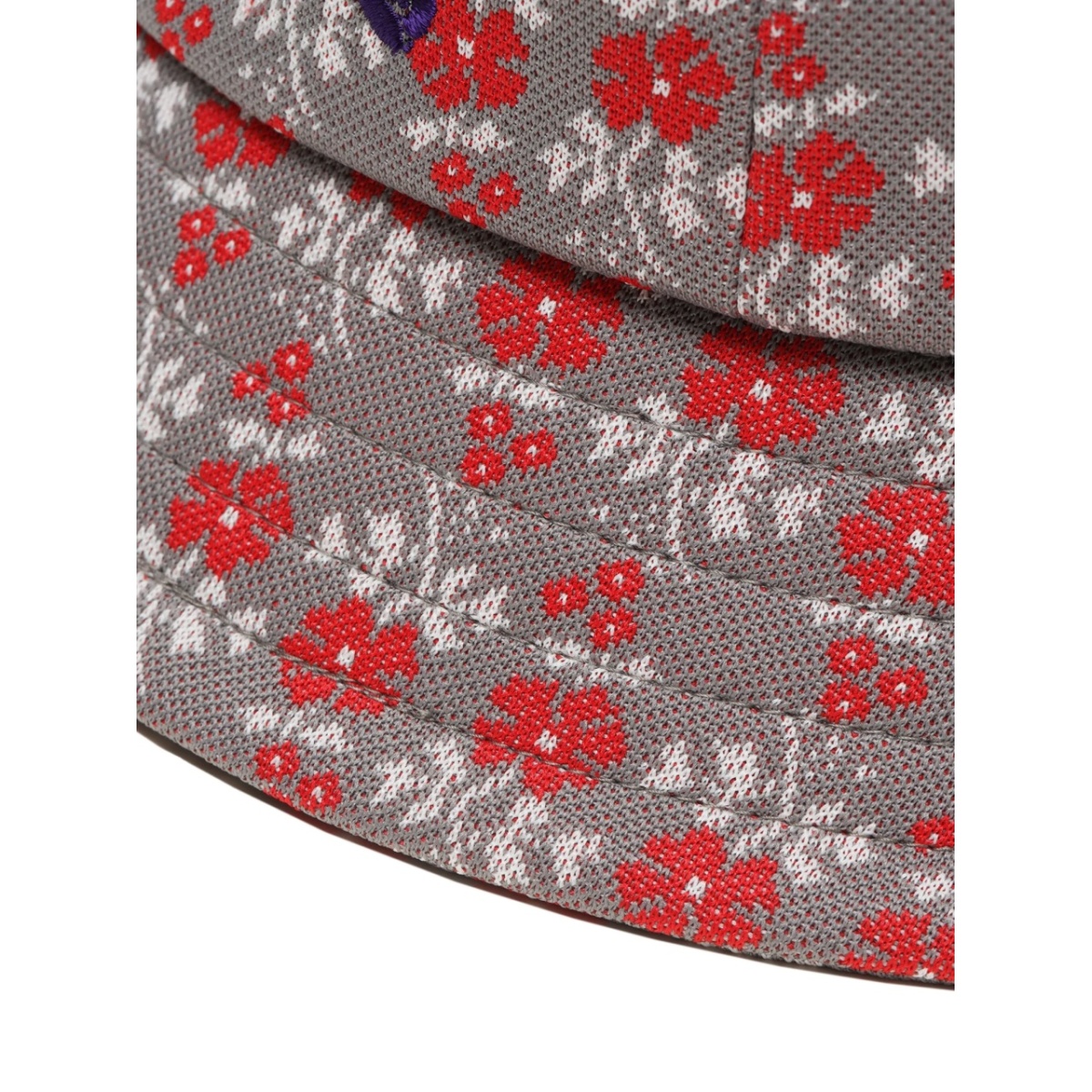 logo-embroidered flower-print bucket hat - Img 5