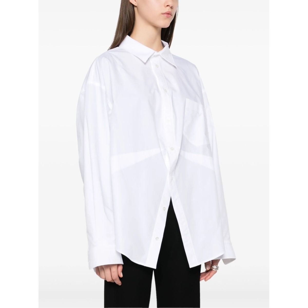 logo-embroidered shirt - Img 3
