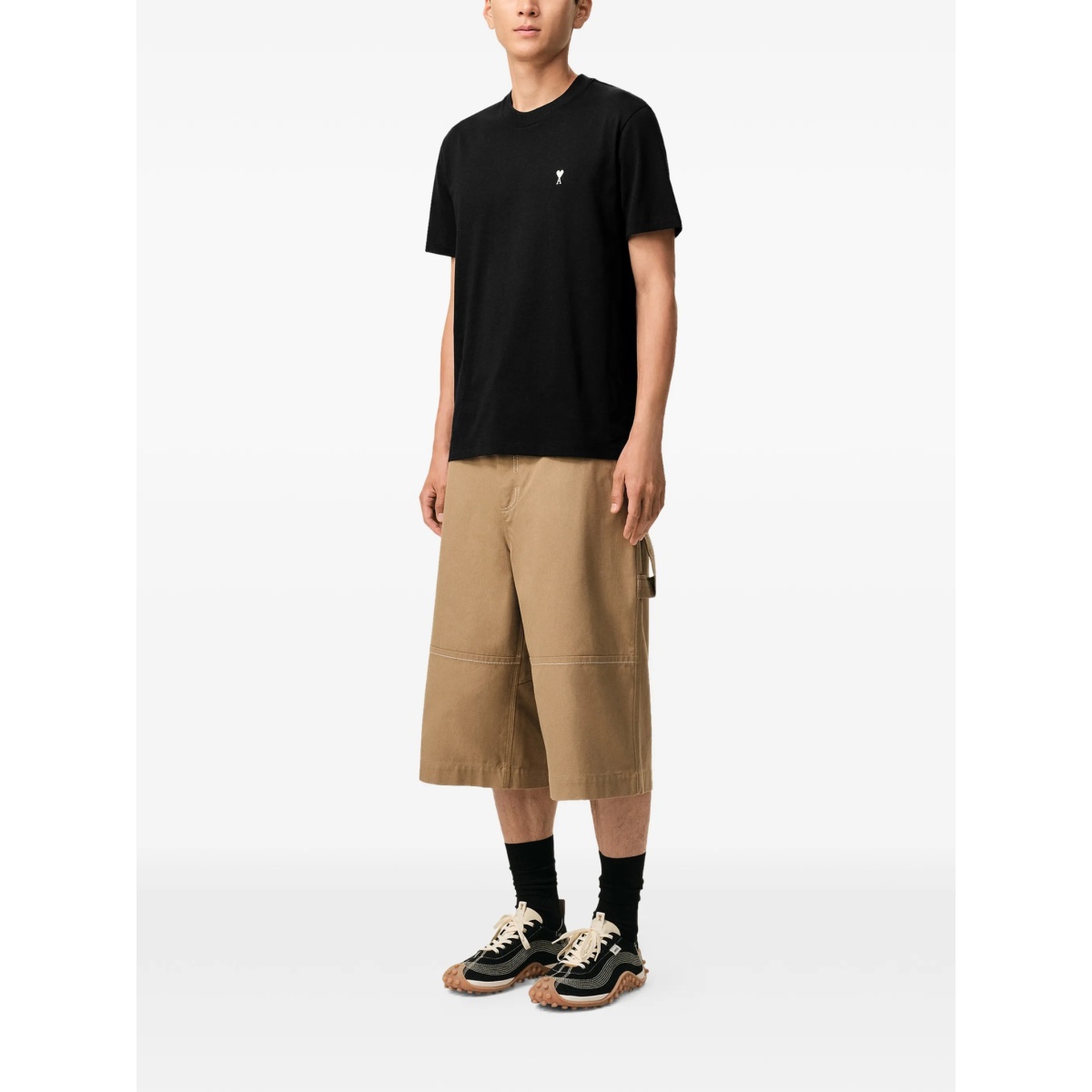 logo-embroidered T-shirt - Img 3