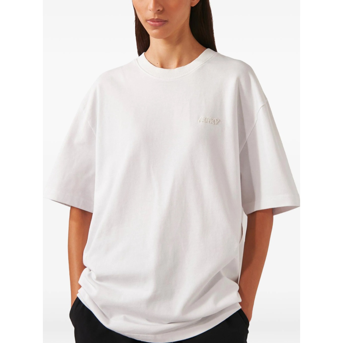 logo-embroidered T-shirt - Img 3