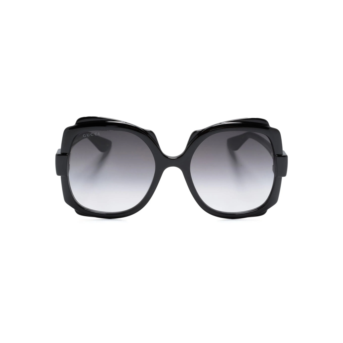 logo-engraved square-frame sunglasses