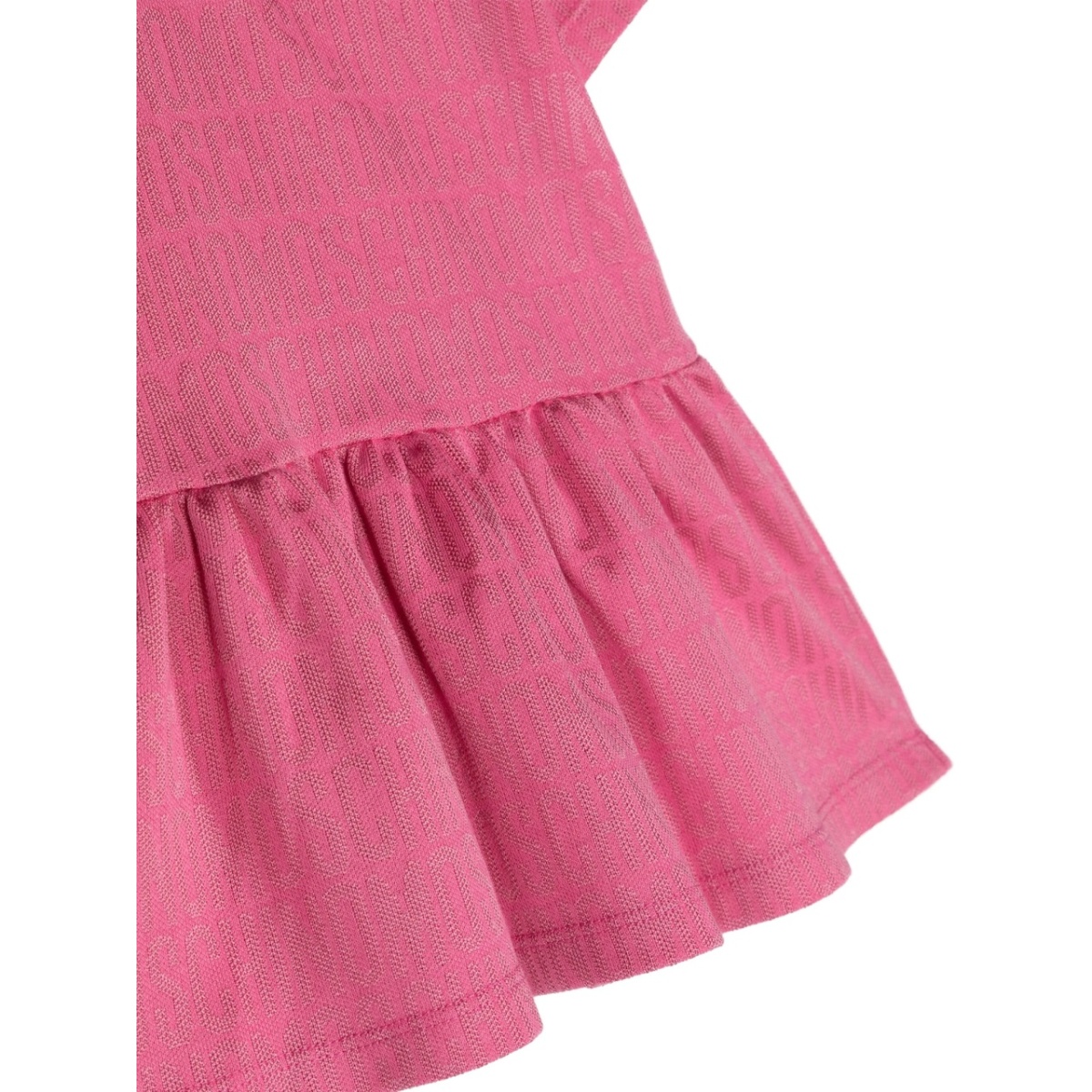 logo-jacquard flared dress - Img 3