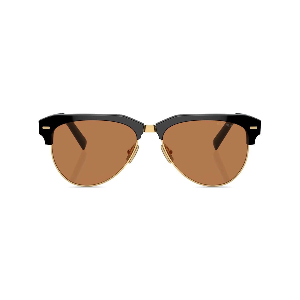 logo-lettering navigator-frame sunglasses