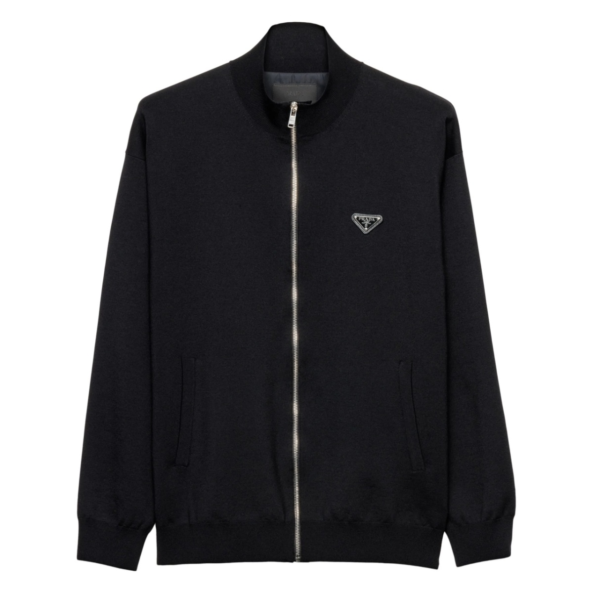 Logo patch cardigan