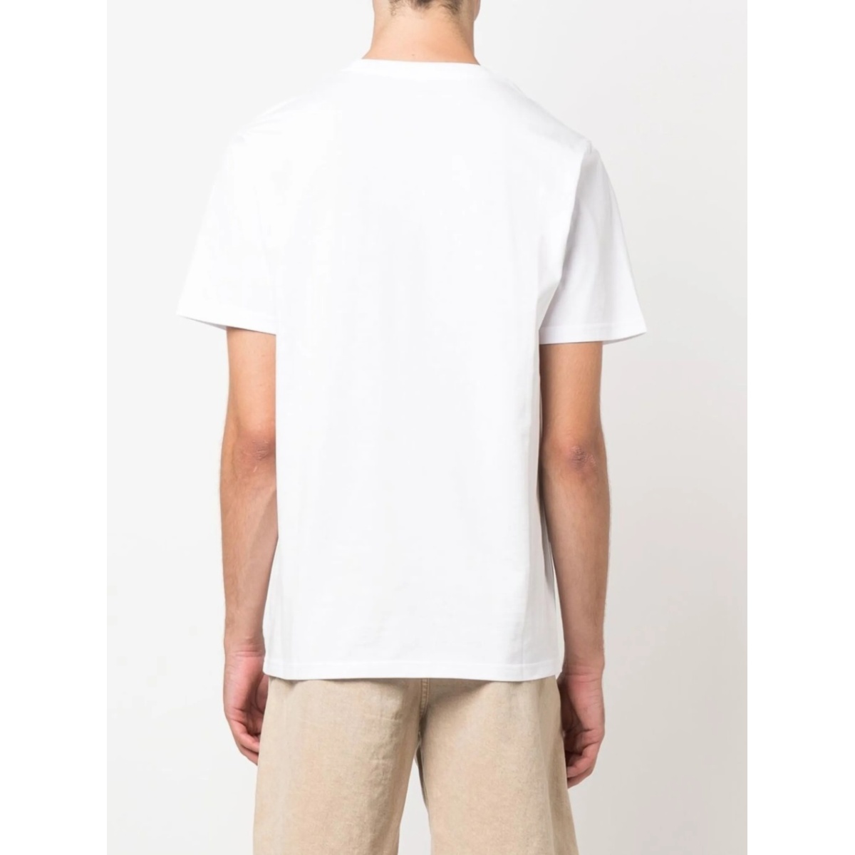 logo-patch cotton T-shirt - Img 4