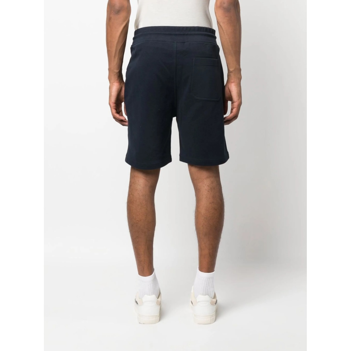logo-patch cotton track shorts - Img 4