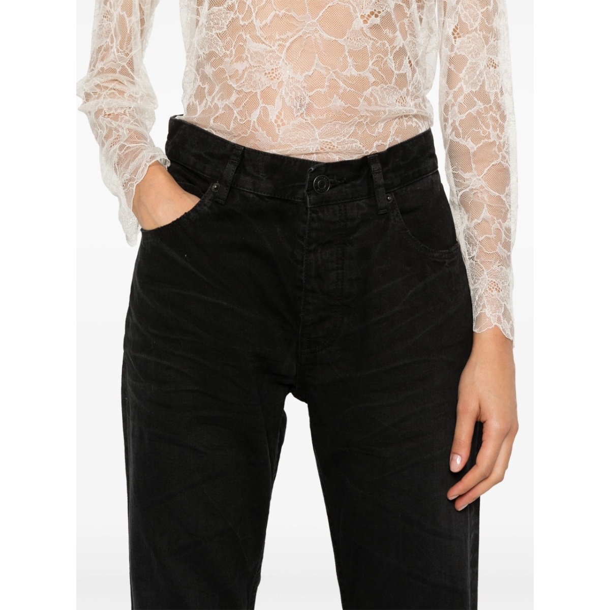 logo-patch jeans - Img 5