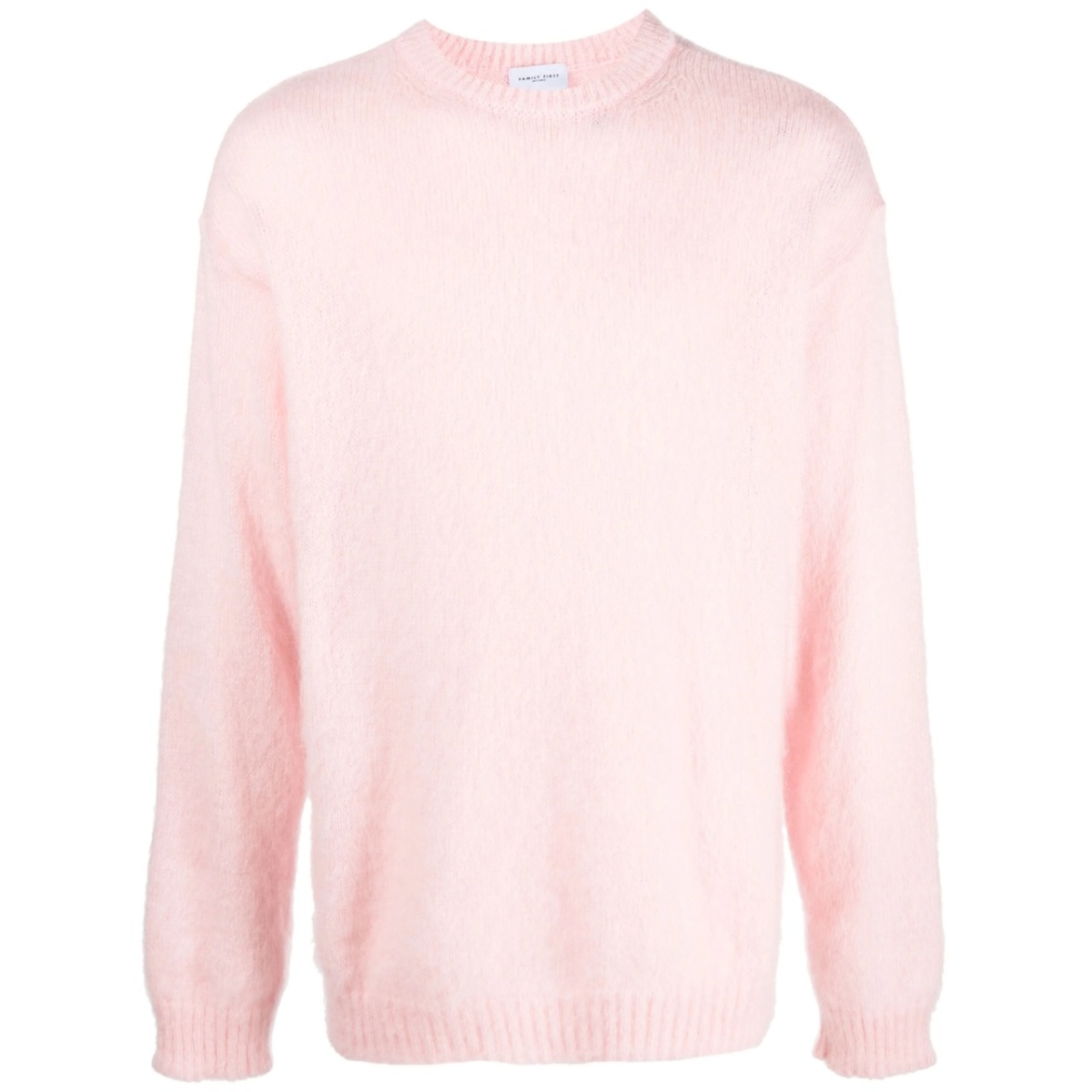 logo-patch mohair-blend jumper