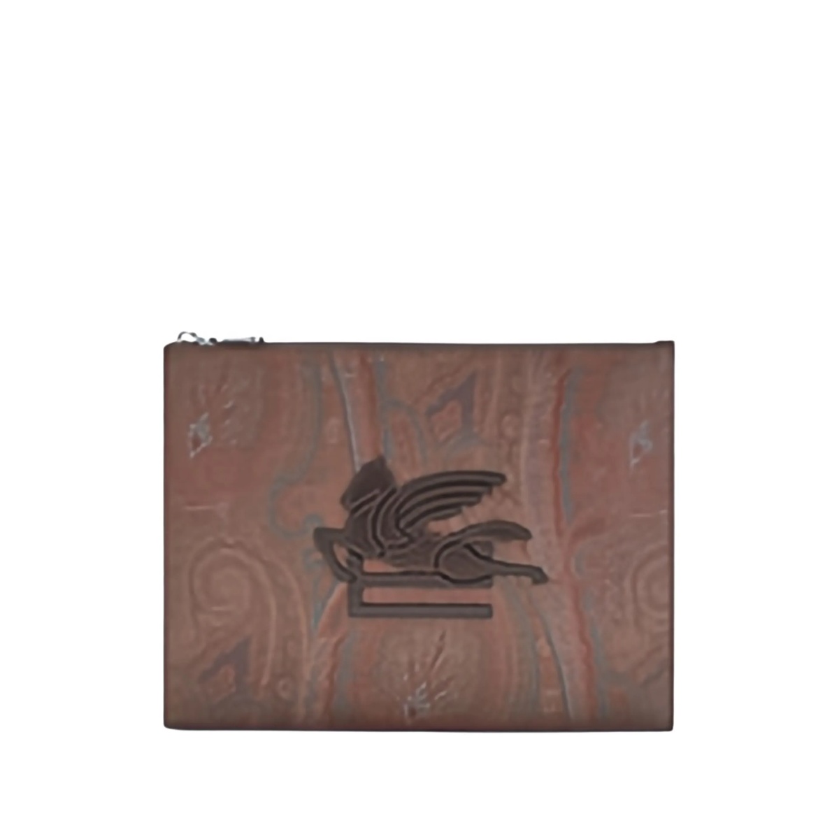 logo-patch paisley-pattern pouch - Img 2