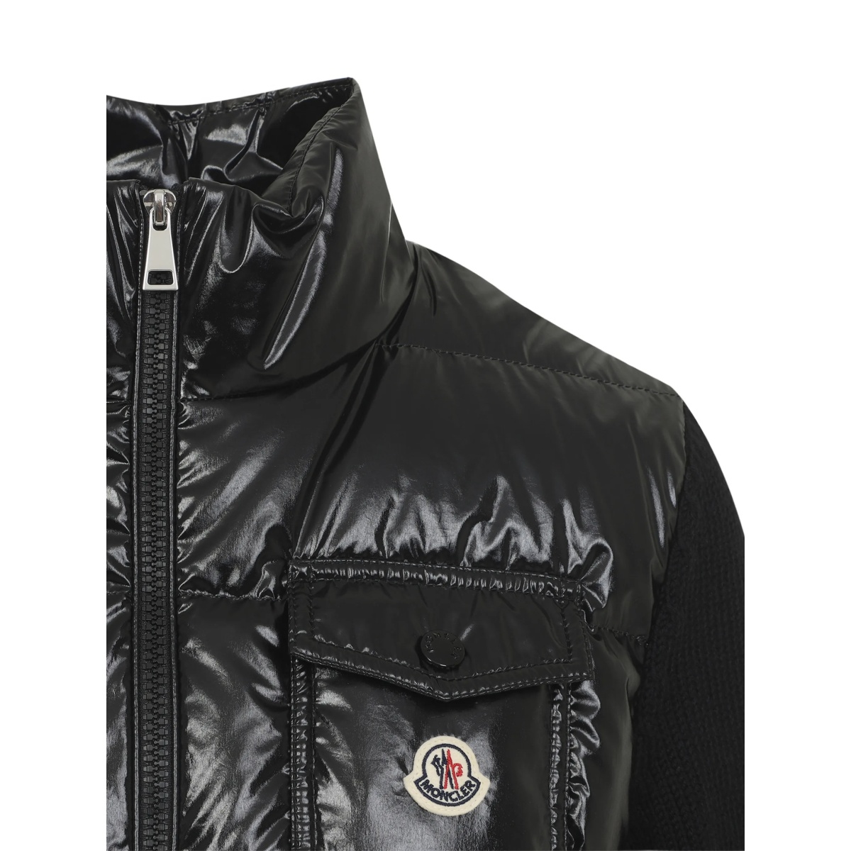 logo-patch puffer jacket - Img 3