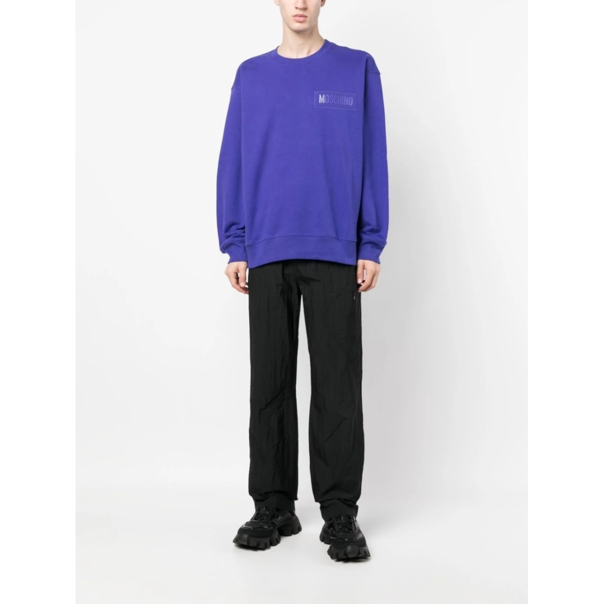 logo-patch sweatshirt - Img 2