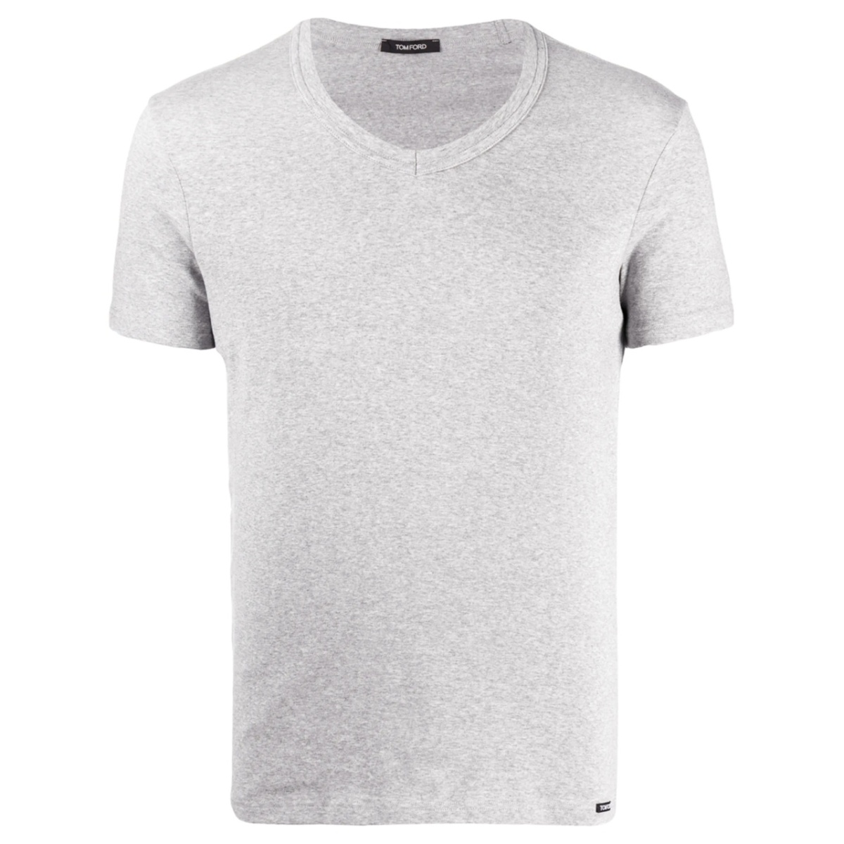 logo patch V-neck T-shirt