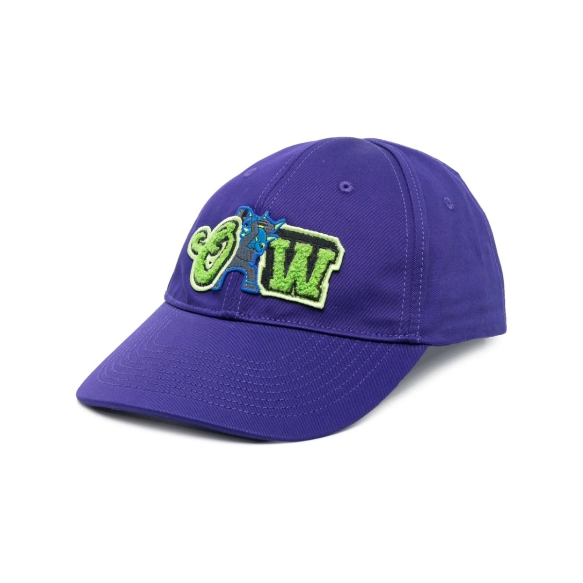 logo-patch varsity baseball cap