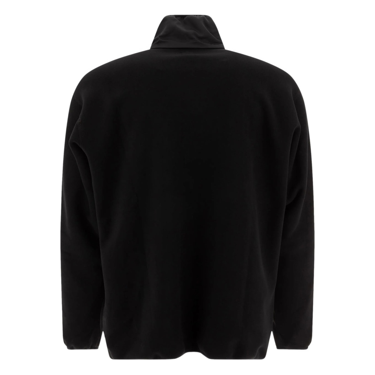 logo-patch zip-front fleece jacket