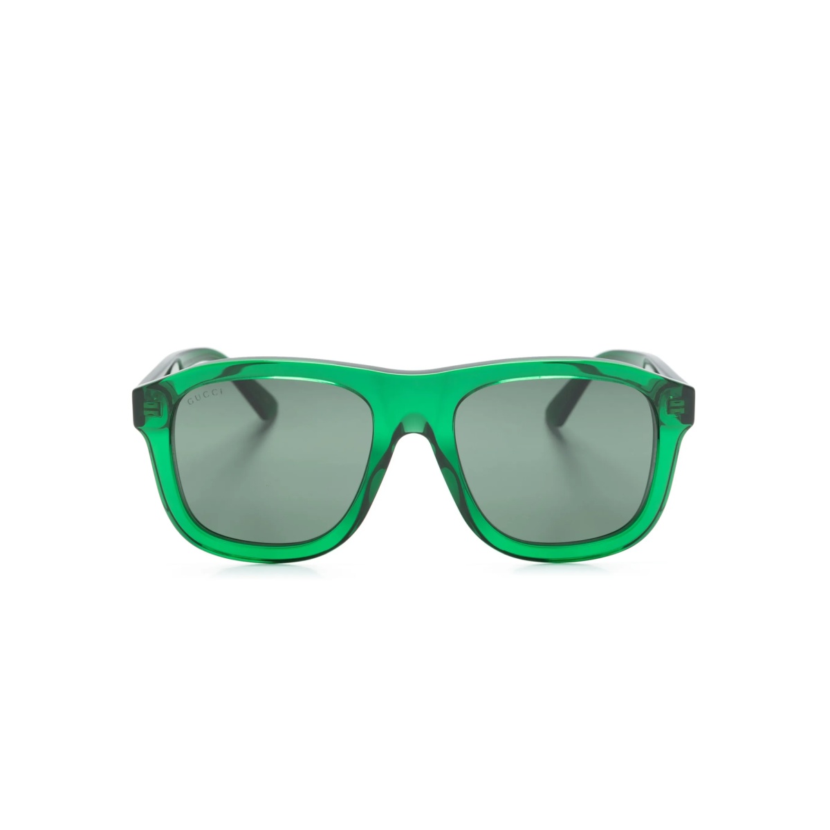 logo-plaque oversize-frame sunglasses