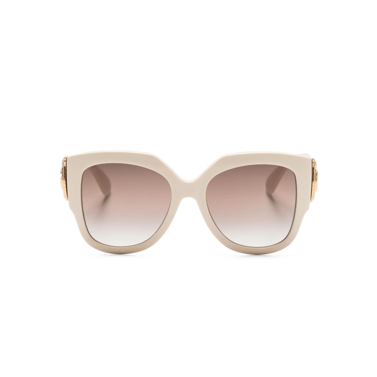 logo-plaque round-frame sunglasses