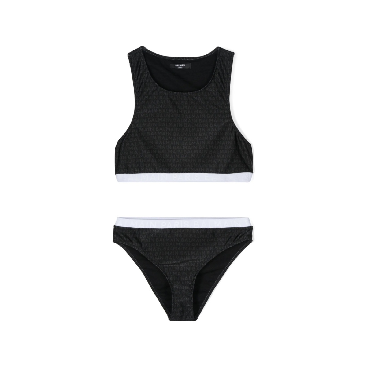 logo-print bikini
