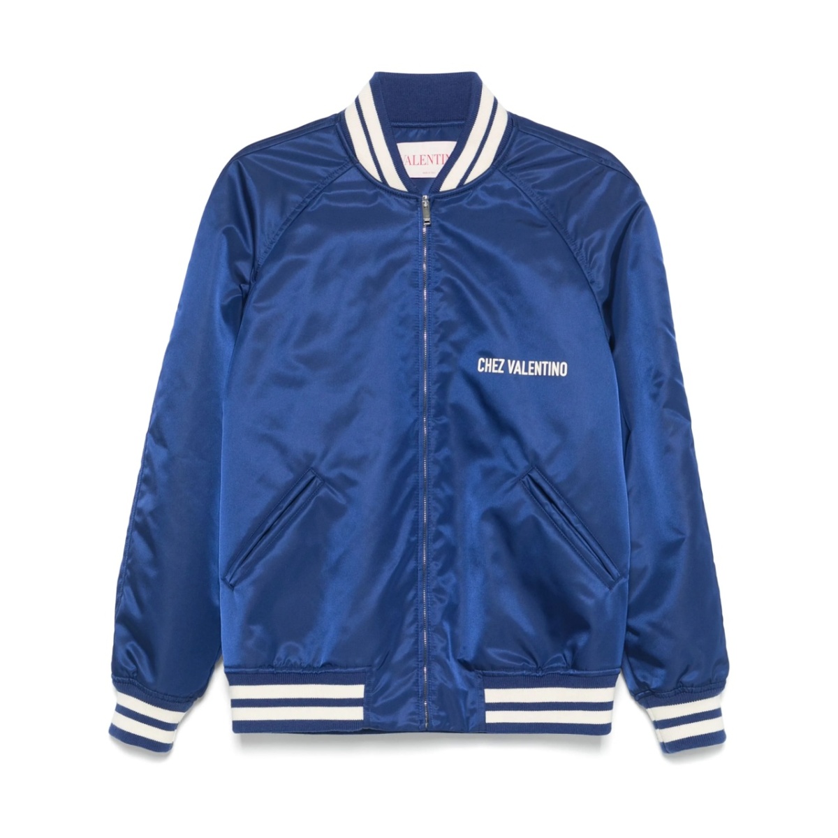logo-print bomber jacket