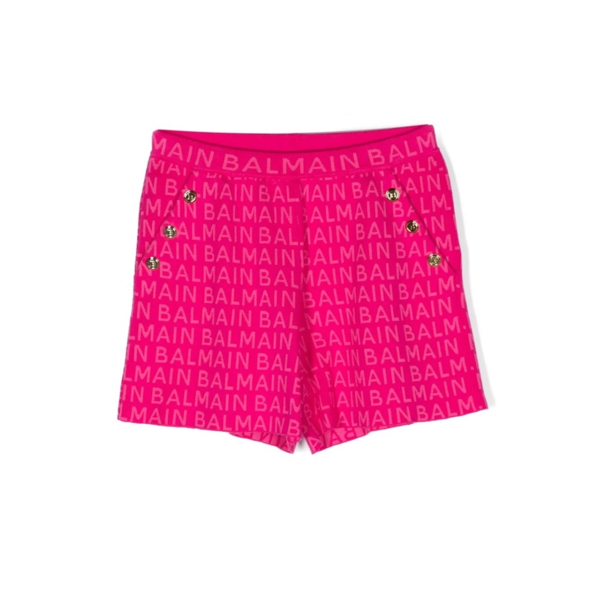 logo-print button-detail shorts