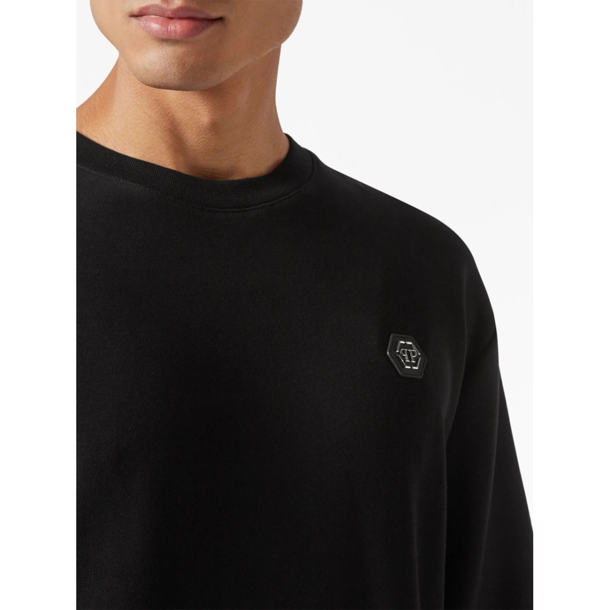 logo-print cotton sweatshirt - Img 4