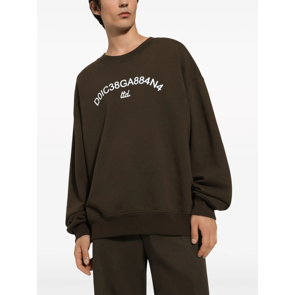 logo-print cotton sweatshirt - Img 5