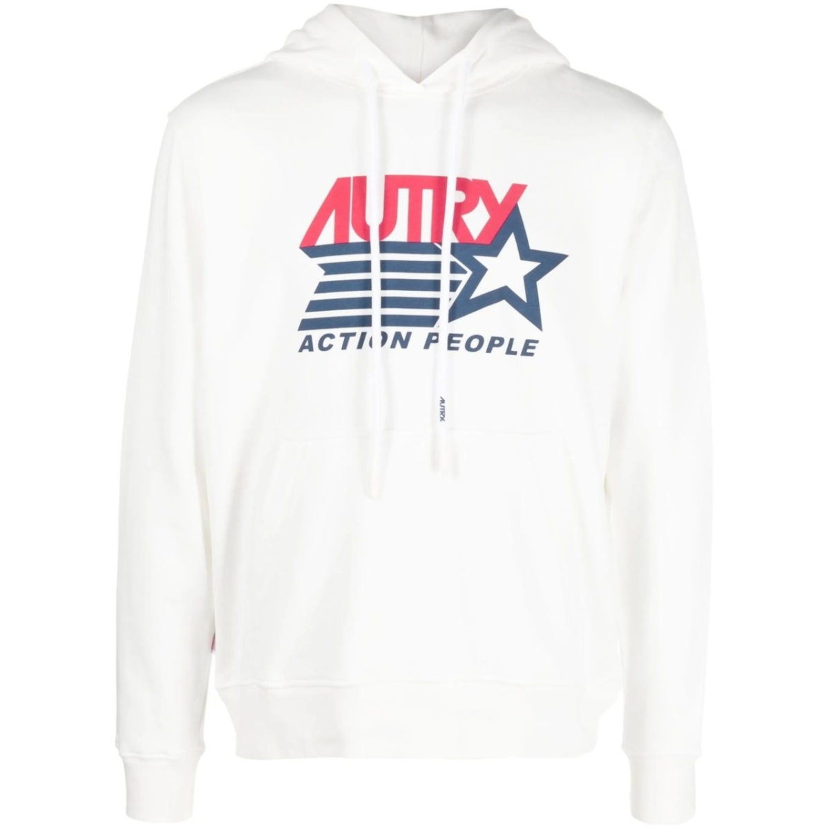 logo-print drawstring hoodie