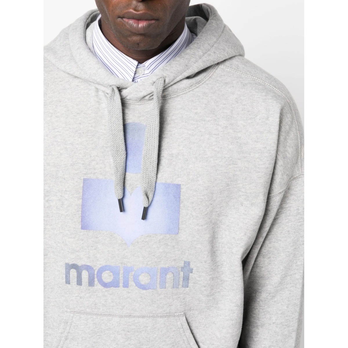 logo-print drawstring hoodie - Img 5