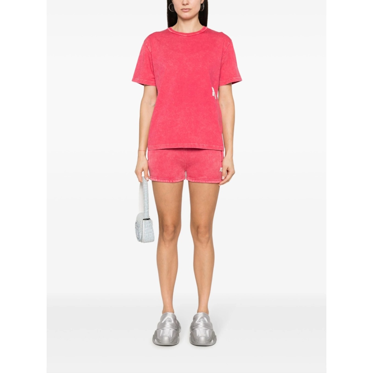 logo-print faded-effect T-shirt - Img 2