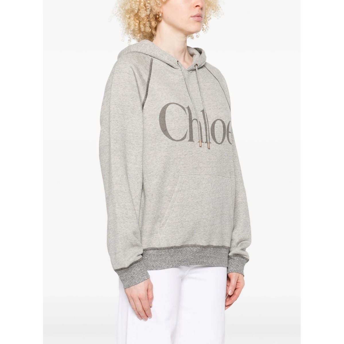 logo-print hoodie - Img 3