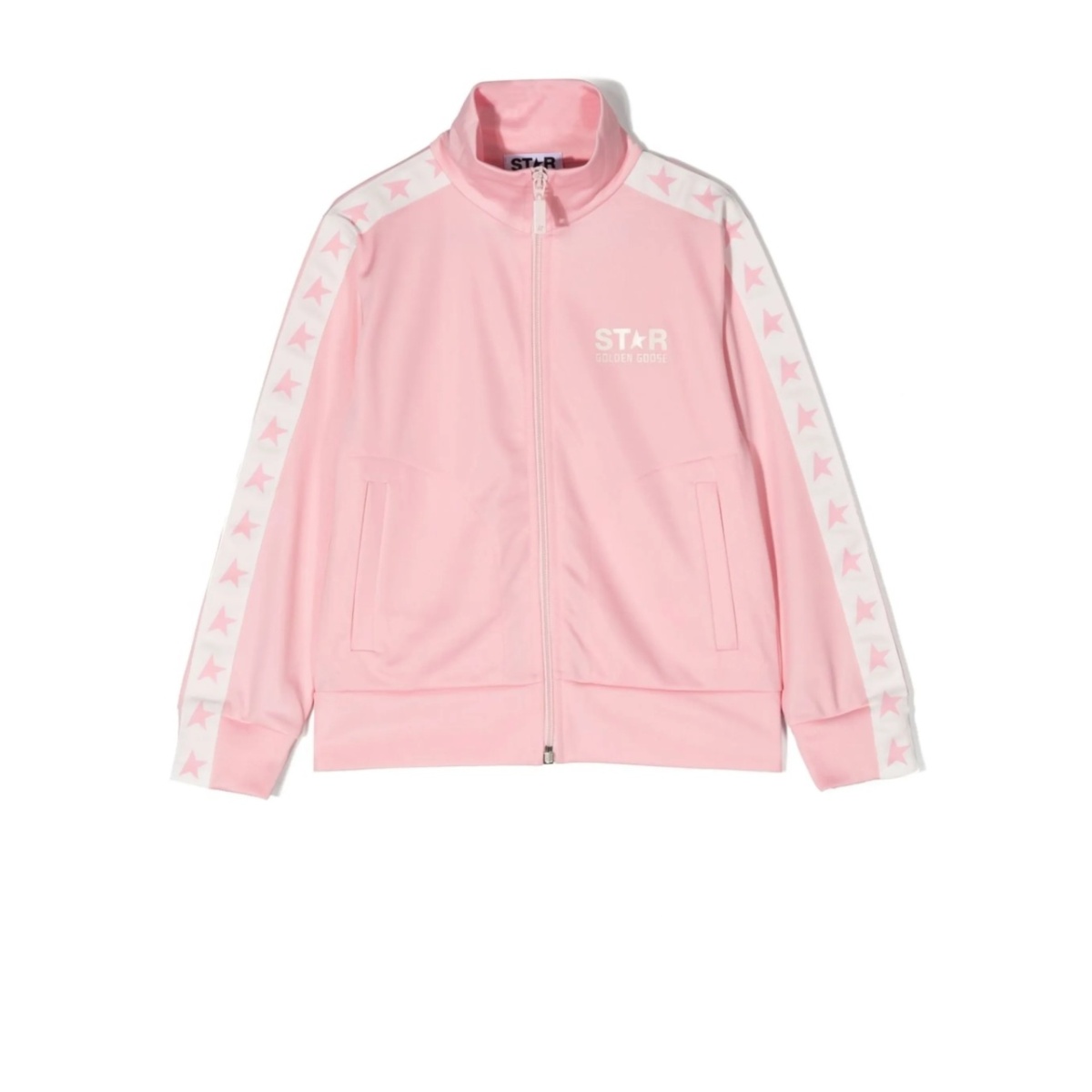 logo-print jersey track jacket