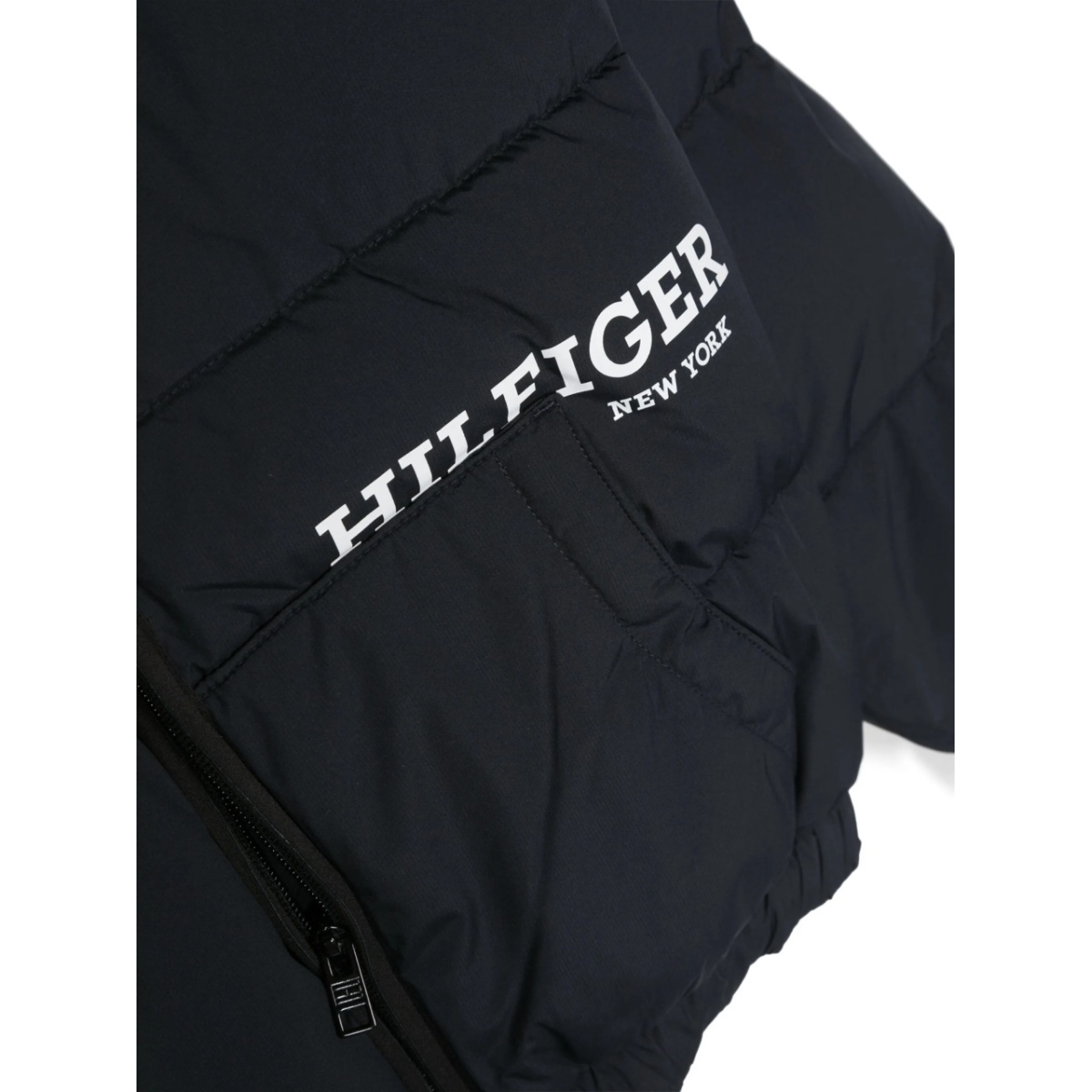 logo-print padded jacket - Img 3