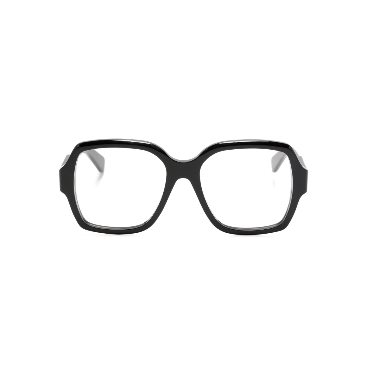 logo-print square-frame glasses