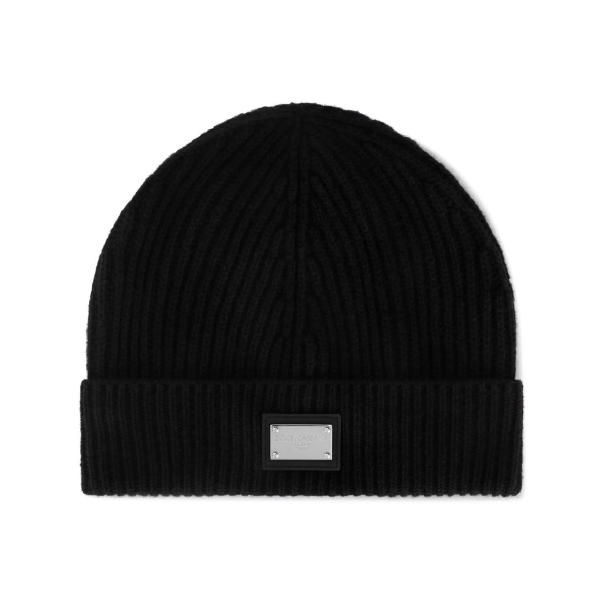 logo-tag cashmere-wool beanie