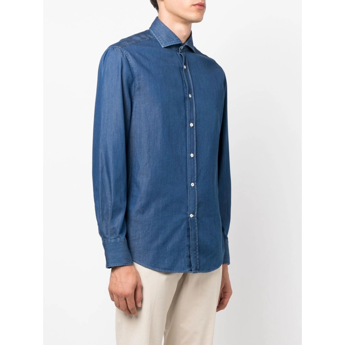 long-sleeve denim shirt - Img 3