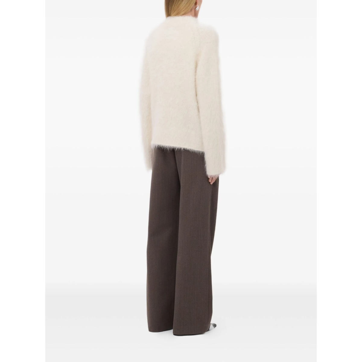 LYNN hairy V-neck cardigan - Img 4